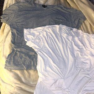 1X Fashion Nova shirt bundle Gray and White short sleeve